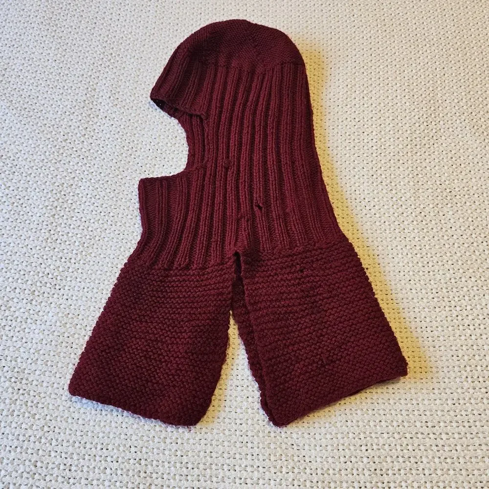 Vintage Handmade Knit Ski Mask 90's
